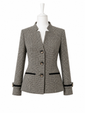 Giacca donna elegante pied de poule invernale