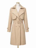 Impermeabile donna beige con cintura
